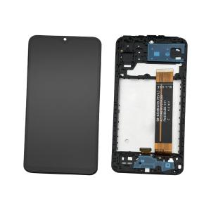 DISPLAY LCD PER SAMSUNG A137F A13 NERO CON FRAME (FLAT 8M-M336B/A135/A235/M236/F23/A236 REV0.3 ALL USE)