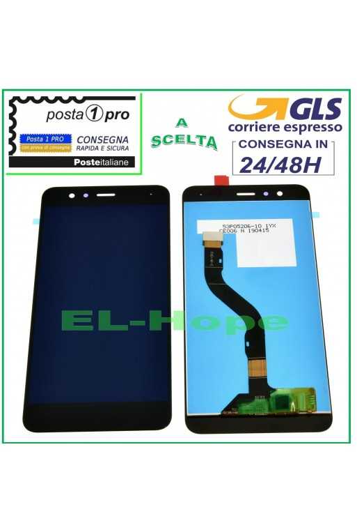 LCD DISPLAY PER HUAWEI P10 LITE WAS-LX1 LX1A TOUCH SCREEN SCHERMO VETRO NERO