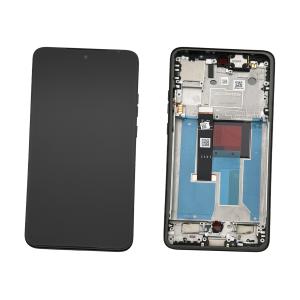 DISPLAY LCD PER MOTOROLA XT2409-6 THINKPHONE 25 5G NERO / CARBON BLACK CON FRAME 5D68C28405