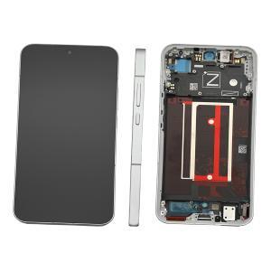 DISPLAY LCD PER OPPO RENO13 5G CPH2689 BIANCO / PLUME WHITE CON FRAME 621029000429 - SERVICE PACK