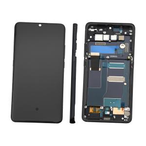 DISPLAY LCD PER TCL 10 PRO T799H T799B GRIGIO CON FRAME SCA66B0A1000