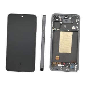 DISPLAY LCD PER SAMSUNG A566B A56 5G NERO / AWESOME GRAPHITE CON FRAME GH82-36829A (ASSEMBLED) - SERVICE PACK