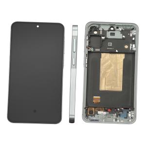 DISPLAY LCD PER SAMSUNG A566B A56 5G VERDE / AWESOME OLIVE CON FRAME GH82-36829C (ASSEMBLED) - SERVICE PACK
