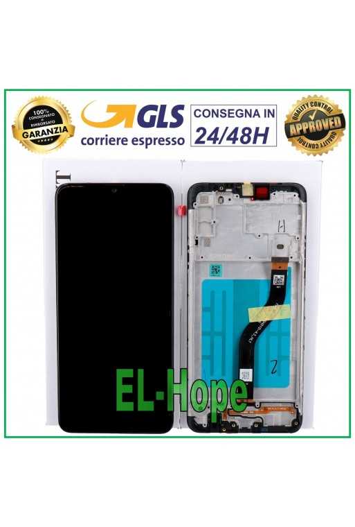 DISPLAY ORIGINALE FRAME SAMSUNG GALAXY A20S SM-A207 TOUCH VETRO NERO GH81-17774A