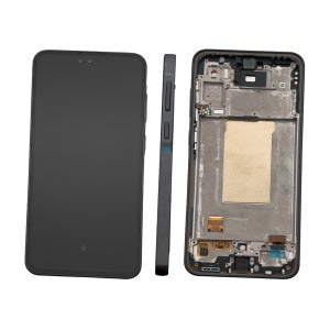 DISPLAY LCD PER SAMSUNG A366B A36 5G NERO CON FRAME GH82-36841A (ASSEMBLED) - SERVICE PACK