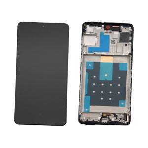 DISPLAY LCD PER SAMSUNG M556B M55 5G NERO CON FRAME GH81-25791A (ASSEMBLED) - SERVICE PACK