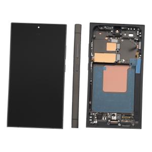 DISPLAY LCD PER SAMSUNG S928B S24 ULTRA 5G NERO CON FRAME GH82-33396B (ASSEMBLED) - SERVICE PACK