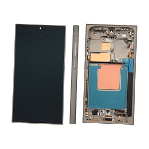 DISPLAY LCD PER SAMSUNG S928B S24 ULTRA 5G GRIGIO CON FRAME GH82-33396A (ASSEMBLED) - SERVICE PACK