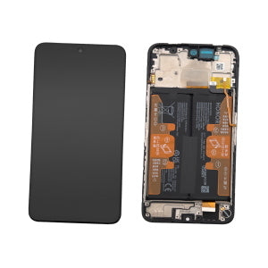 DISPLAY LCD PER HONOR 400 SMART 4G / X7D 4G LGN-LX1 NERO CON FRAME + BATTERIA 0235AQWW - SERVICE PACK