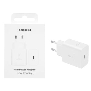 PRESA USB-C TYPE-C SAMSUNG EP-T4511NWEGEU 45W SUPER FAST CHARGER BIANCO - BLISTER RETAIL