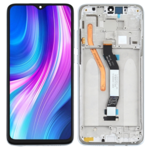 DISPLAY - LCD XIAOMI REDMI NOTE 8 PRO SILVER CON FRAME M1906G7G