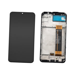 DISPLAY LCD PER SAMSUNG A235F A23 NERO CON FRAME (FLAT 8M-M336B/A135/A235/M236/F23/A236 REV0.3 ALL USE)