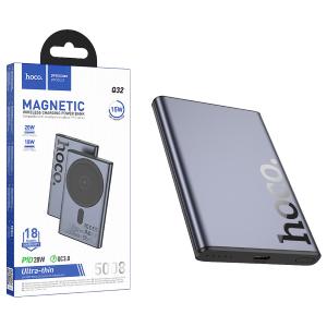 POWER BANK HOCO MAGNETIC Q32 5000mAh 20W PD + FQI GRIGIO