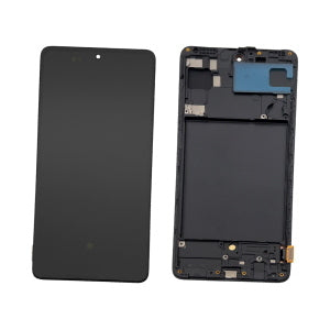 DISPLAY LCD PER SAMSUNG A715F A71 4G NERO CON FRAME (SOFT OLED iTruColor)