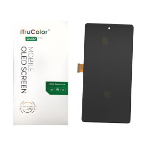 DISPLAY LCD PER GOOGLE PIXEL 6A 5G GX7AS GB62Z G1AZG GB17L NERO CON FRAME (OLED iTruColor) (O/S)