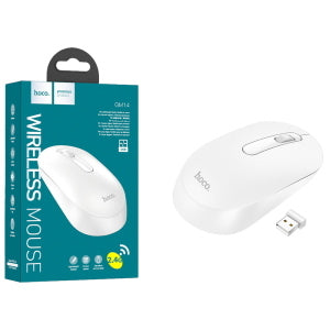 MOUSE WIRELESS HOCO GM14 1200 DPI BIANCO - BLISTER RETAIL