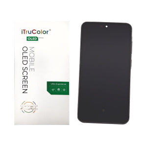DISPLAY LCD PER SAMSUNG A566B A56 5G NERO / AWESOME GRAPHITE CON FRAME (HARD OLED iTruColor) (O/S)