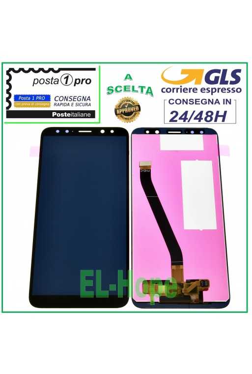 LCD DISPLAY PER HUAWEI MATE 10 LITE RNE-L01 L21 NOVA 2i TOUCH SCREEN VETRO NERO