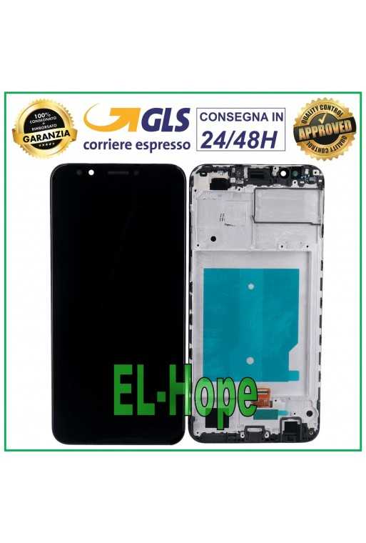DISPLAY LCD FRAME PER HUAWEI Y7 2018 LDN-L01 PRIME TOUCH SCREEN SCHERMO VETRO