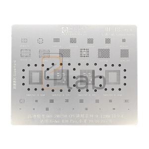STENCIL PER REBALLING FULL IC XIAOMI REDMI 10 - K30 PRO / CPU SM865-SM8250 MI12 AMAOE