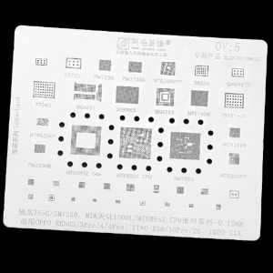 STENCIL PER REBALLING FULL IC OPPO - VIVO / CPU MT6755V-6750V MSM8916-8939-8940 OV5 AMAOE