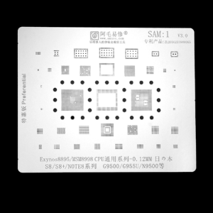 STENCIL PER REBALLING FULL IC SAMSUNG S8 - S8 PLUS - NOTE 8 / EXYNOS 8895 MSM8998 SAM1 AMAOE