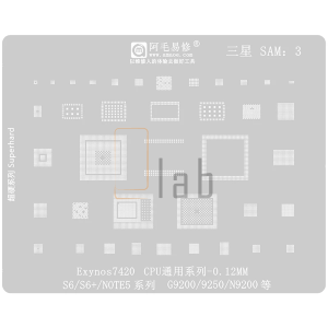 STENCIL PER REBALLING FULL IC SAMSUNG S6 - S6 PLUS - NOTE 5 / EXYNOS 7420 SAM3 AMAOE