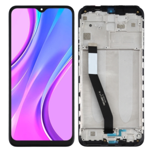 DISPLAY - LCD XIAOMI REDMI 9 NERO CON FRAME M2004J19AG - M2004J19G