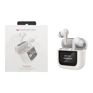 CUFFIE AURICOLARI BLUETOOTH MONSTER TH300 HANDSFREE IN-EAR BIANCO - BLISTER RETAIL