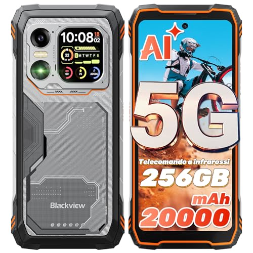 Blackview Xplore 1 5G Rugged Smartphone con Doppio Schermo