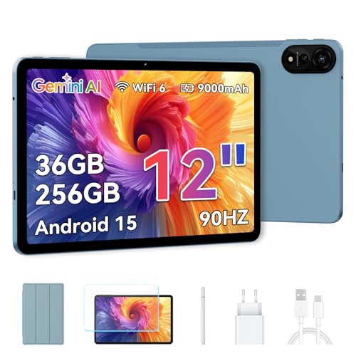 Blackview Tablet 12 Pollici Android 15 Tablet 90Hz
