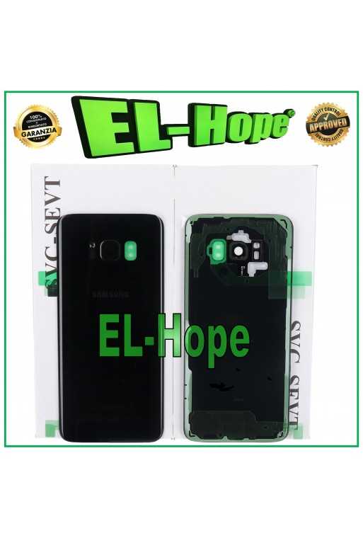 COPERCHIO BATTERIA ORIGINALE SAMSUNG GALAXY S8 SM-G950 SCOCCA POSTERIORE NERO
