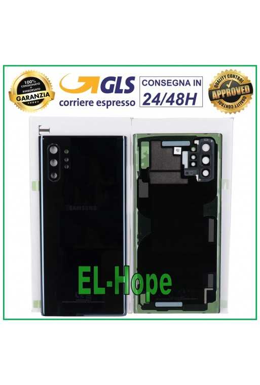COPRI BATTERIA POSTERIORE ORIGINALE SAMSUNG GALAXY NOTE 10 PLUS SM-N976F NERO