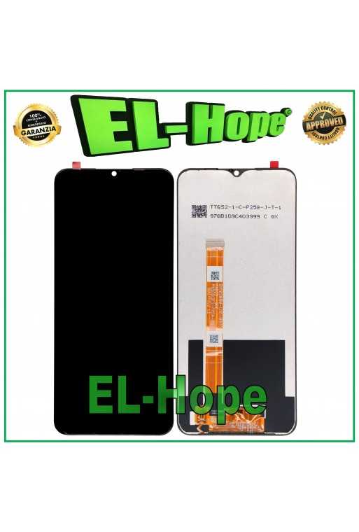 DISPLAY LCD PER OPPO REALME C3 RMX2027 RMX2020 TOUCH SCREEN SCHERMO VETRO NERO