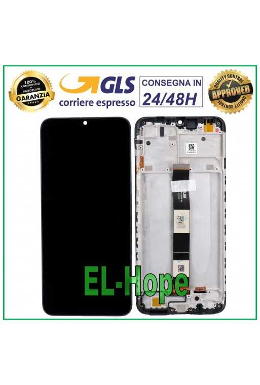 DISPLAY FRAME PER XIAOMI REDMI 9A M2006C3LG M2006C3LC TOUCH SCHERMO VETRO NERO