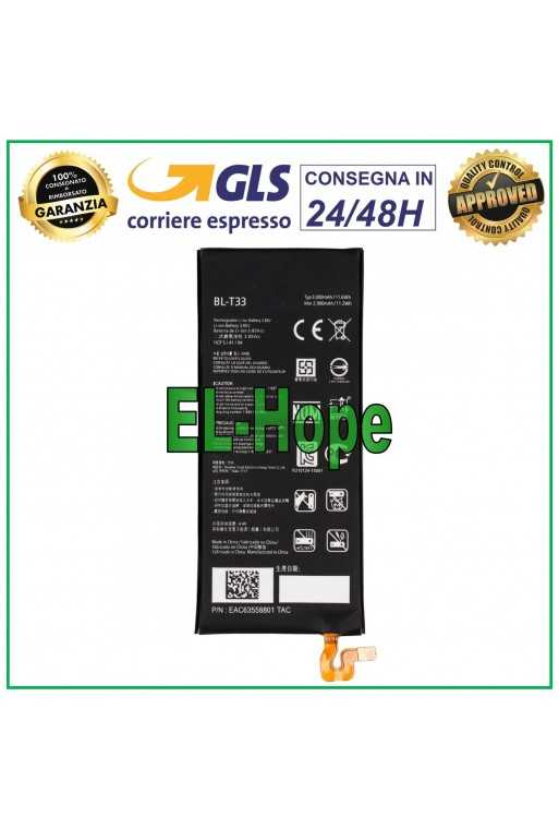 BATTERIA BL-T33 PER LG Q6 M700A Q6+ PLUS M700H 3000 mAh QUALITA&amp;