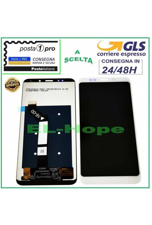 DISPLAY LCD PER XIAOMI REDMI 5 PLUS TOUCH SCREEN SCHERMO MONITOR VETRO BIANCO