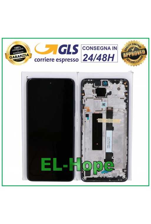 DISPLAY LCD TOUCH SCREEN ORIGINALE XIAOMI Mi 10T LITE M2007J17G VETRO FRAME BLU