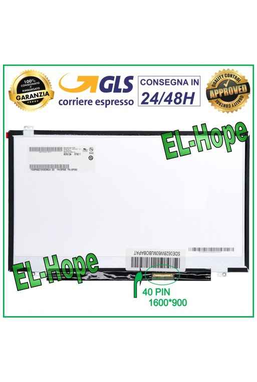 DISPLAY B140RW02 V.1 LCD NOTEBOOK 14&amp;quot; 40 PIN 1600*900 SCHERMO HD LED