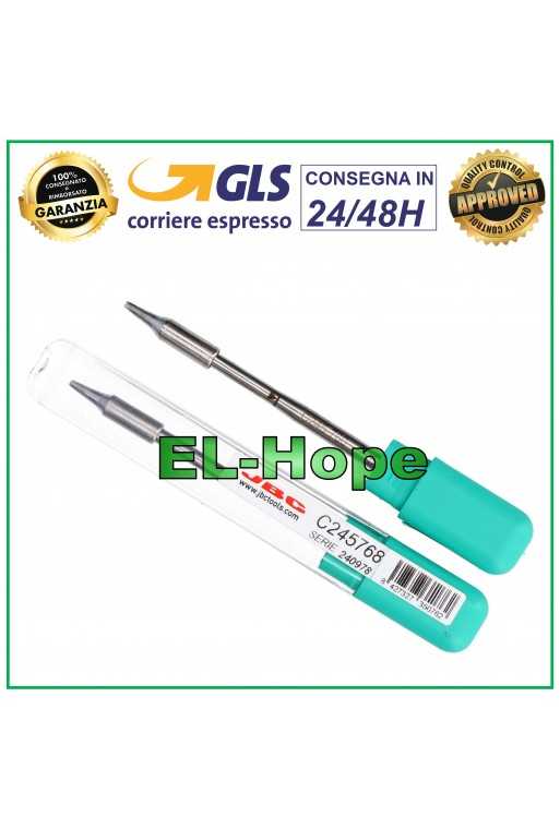 CARTUCCIA C245768 JBC CARTRIDGE CHISEL 1.5 X 0.3 PUNTA STILO SALDATORE ORIGINALE