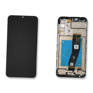 DISPLAY - LCD COMPATIBILE SAMSUNG GALAXY A02S 2020 NERO CON FRAME (BIG GLASS) SM-A025/DS