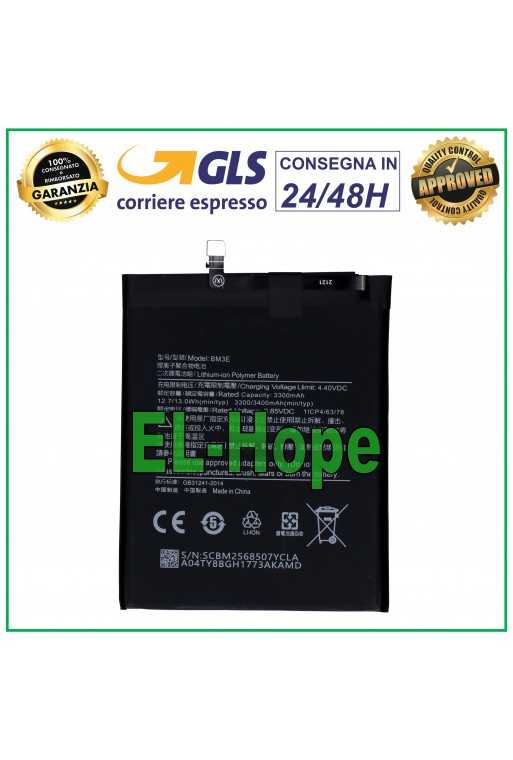 BATTERIA BM3E PER XIAOMI MI8 MI 8 M1803E1A M1803E1C 3400 mAh BATTERY