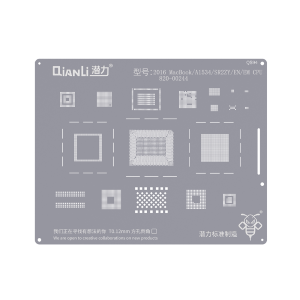 STENCIL 2D PER MACBOOK 2016/A1534/SR2ZY/EN/EM CPU 820-00244 QS94 QIANLI