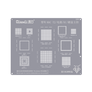 STENCIL 2D PER MAC T2/POWER/EC/HARD DISK MAIN CONTROL QS96 QIANLI