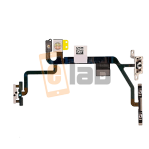 TASTO ON OFF + TASTI VOLUME + FLASH CON PLACCHE IN METALLO IPHONE 8 / SE 2020