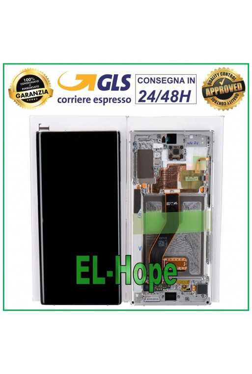 DISPLAY LCD ORIGINALE SAMSUNG NOTE 10 PLUS SM N975 N976 TOUCH BIANCO GH82-20838B