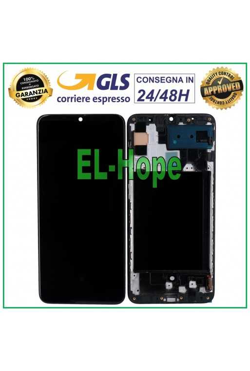 DISPLAY LCD + FRAME TFT PER SAMSUNG GALAXY A70 SM-A705 F TOUCH SCREEN VETRO