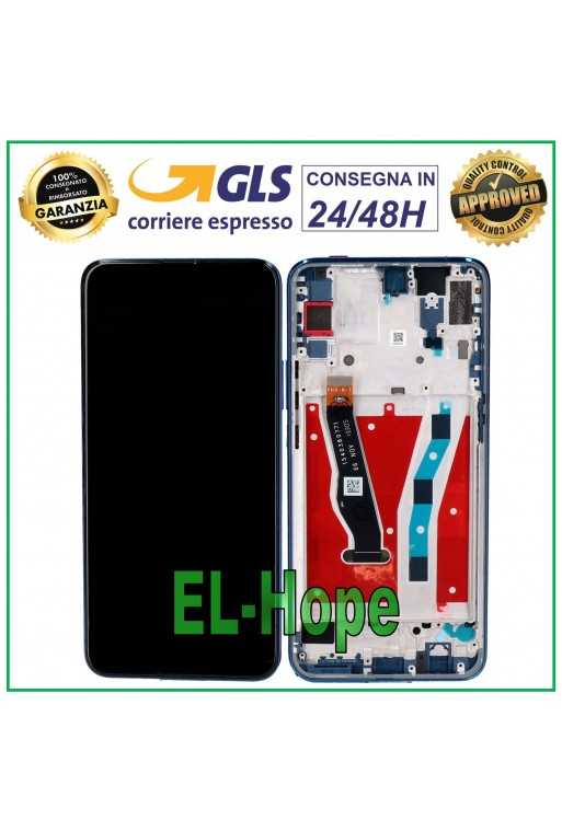 DISPLAY LCD FRAME PER HUAWEI P SMART Z STK-LX1 STK-LX2 STK-L21 TOUCH VETRO BLU