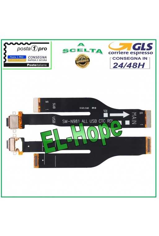 FLAT CONNESSIONE SCHEDA MADRE DOCK DI RICARICA SAMSUNG GALAXY NOTE 20 5G SM-N980