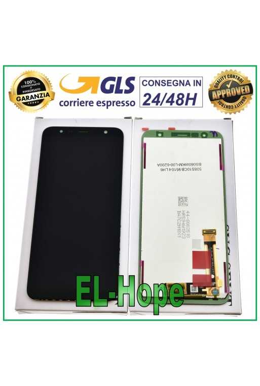 DISPLAY ORIGINALE SAMSUNG J4 CORE SM J410 FN TOUCH SCREEN VETRO NERO GH97-22582A